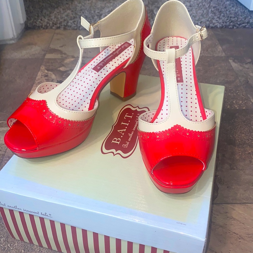 BAIT ..Size 8.5 open toed heels..only worn once.. in original boxing